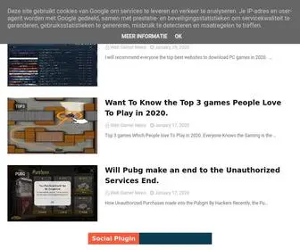 Webgamernews.tech(Web Gamer News) Screenshot