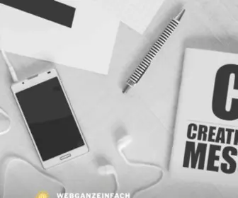 Webganzeinfach.de(Online-Business-Strategien für Speaker/Trainer/Coach) Screenshot