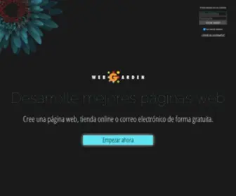 Webgarden.es(Cree su blog o página web gratis) Screenshot