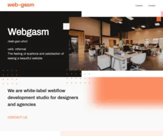 Webgasm.co(Webflow experts for hire) Screenshot