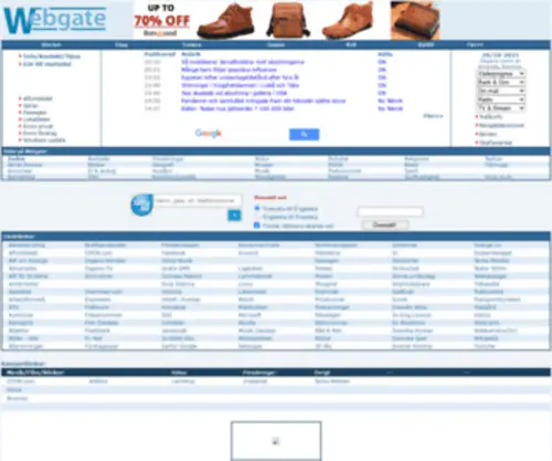Webgate.nu(Din startsida på internet) Screenshot
