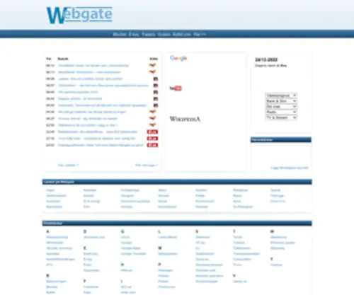 Webgate.se(Din startsida på Internet) Screenshot