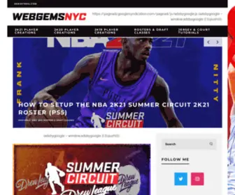 Webgemsnyc.com(NBA 2K20) Screenshot