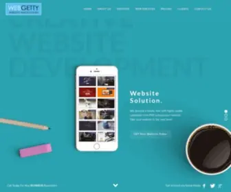 Webgetty.com(Web Services Provider Company) Screenshot
