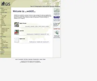Webgis.com(Geographic Information Systems Resource) Screenshot