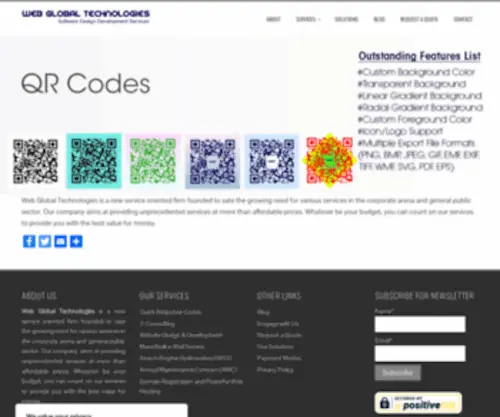 WebGlobaltech.com(Web Global Technologies) Screenshot