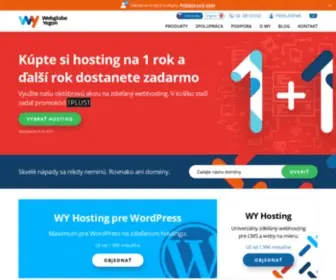 Webglobe.sk(Webhosting, domény, servery a cloud) Screenshot