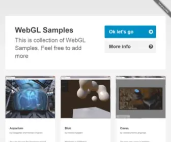 Webglsamples.org(WebGL Samples) Screenshot