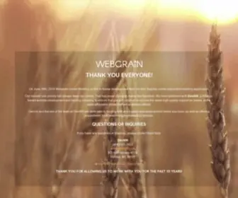 Webgrain.net(Website Design for Montana \ DEV406) Screenshot
