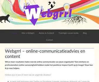 Webgrrl.nl(Online-communicatieadvies en content) Screenshot