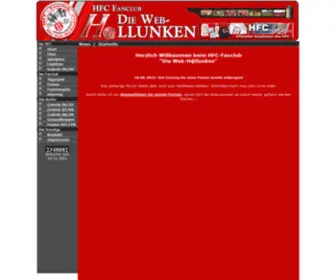 Webhallunken.de(HFC-Fanclub "Die Web-H@llunken") Screenshot