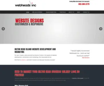 Webheadsinc.com(Hilton Head Web Design and Internet Marketing) Screenshot