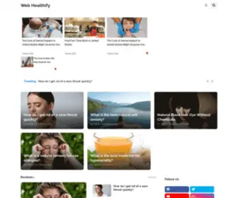 Webhealthify.com(Web Healthify) Screenshot