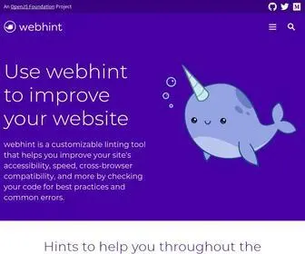 Webhint.io(The hinting engine for web best practices) Screenshot