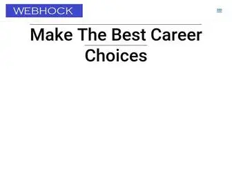 Webhock.com(Make The Best Career Choices) Screenshot