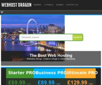 Webhostdragon.com(WEBHOST DRAGON) Screenshot
