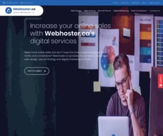 Webhoster.ca(Digital Marketing Agency In Toronto) Screenshot