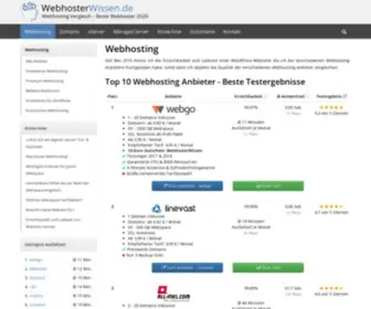 Webhosterwissen.de(Unabhängiger Webhosting Vergleich) Screenshot