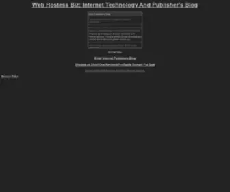 Webhostess.biz(Internet Publishers And Technology Blog) Screenshot
