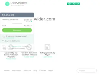 Webhosting-Provider.com(Shop for over 300) Screenshot