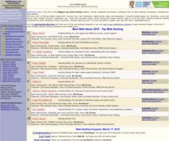 Webhosting-Top.com(Web Hosting Top of all providers & reviews) Screenshot