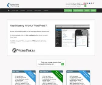 Webhosting.dk(Webhosting Webhotel) Screenshot