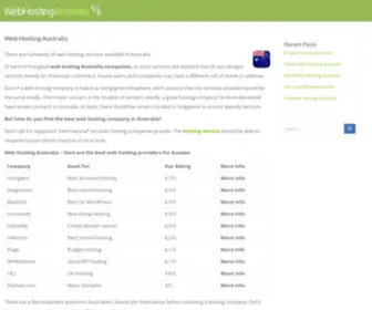 Webhostingaustralia.com(Web Hosting Australia) Screenshot