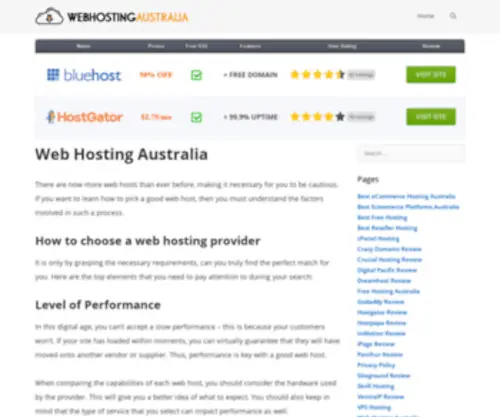 Webhostingaustralia.net(Webhostingaustralia) Screenshot