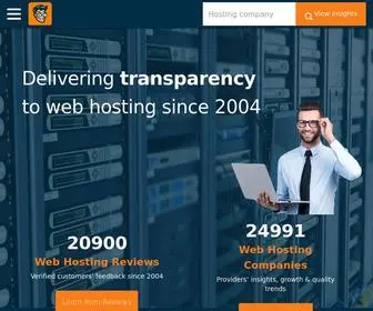 Webhostinggeeks.com(25186 web hosting providers) Screenshot