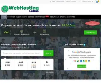 Webhostinglatino.com(Alojamiento de correo electrónico) Screenshot