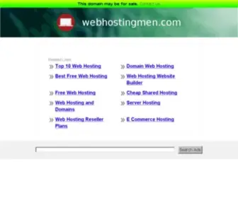 Webhostingmen.com(The Best Hosting Solutions for Your Online Journey) Screenshot