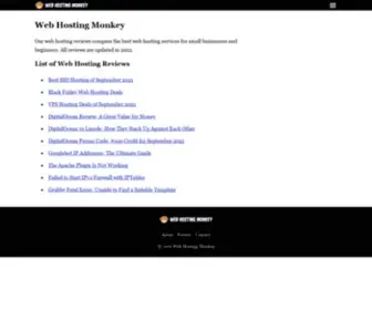 Webhostingmonkey.com(Web Hosting Monkey) Screenshot