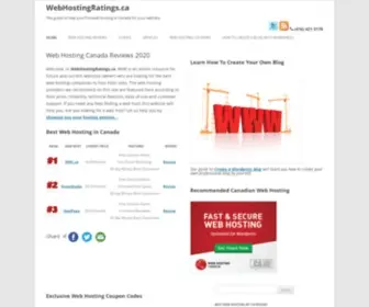 Webhostingratings.ca(Web Hosting Canada ReviewsBest Canadian Web Hosting) Screenshot