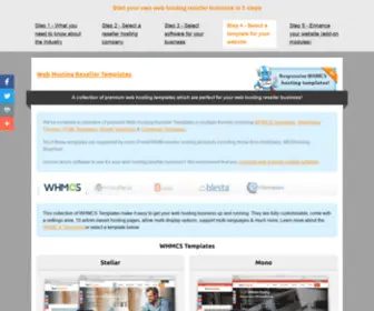 Webhostingresellertemplates.com(Web Hosting Reseller Templates) Screenshot