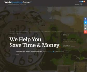 Webhostingsaver.com(Compare Web Hosting Services Worldwide) Screenshot