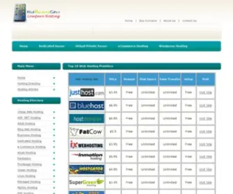 Webhostingsites.com(Web Hosting Sites) Screenshot