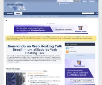 Webhostingtalk.com.br(Bem-vindo ao Web Hosting Talk Brasil) Screenshot