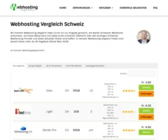 WebhostingVergleich24.ch(Webhosting Vergleich) Screenshot