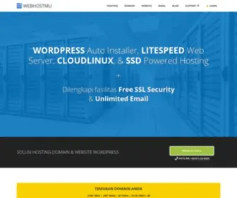 Webhostmu.com(Solusi Hosting Domain dan Website WordPress) Screenshot