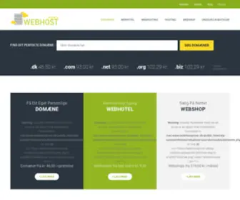 Webhostpriser.dk(Webhostpriser) Screenshot