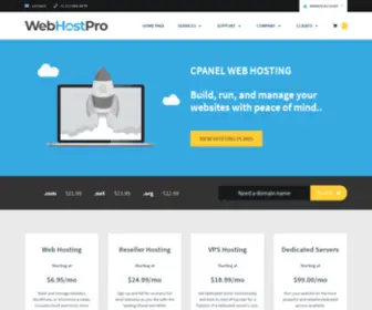 Webhostpro.com(Webhostpro) Screenshot