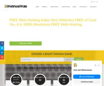 Webhostwala.com(Web hosting India) Screenshot