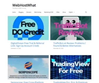 Webhostwhat.com(The What of Web Hosting) Screenshot