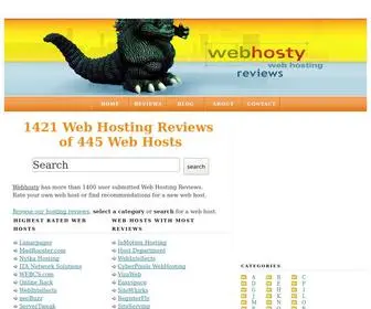 Webhosty.com(Webhosty Hosting Reviews) Screenshot