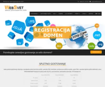 Webhotel.si(Spletno) Screenshot