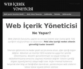 Webicerikyoneticisi.com(Web Sitesi) Screenshot