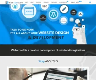Webicosoft.com(Leading Software Development & Digital Marketing Agency) Screenshot