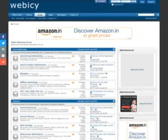 Webicy.com(Webicy Webmaster Forum) Screenshot