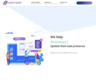Webifygeeks.com(Pay Monthly Website Services) Screenshot