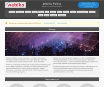 Webiko.pl(Wiodący serwis internetowy regionu Polska) Screenshot